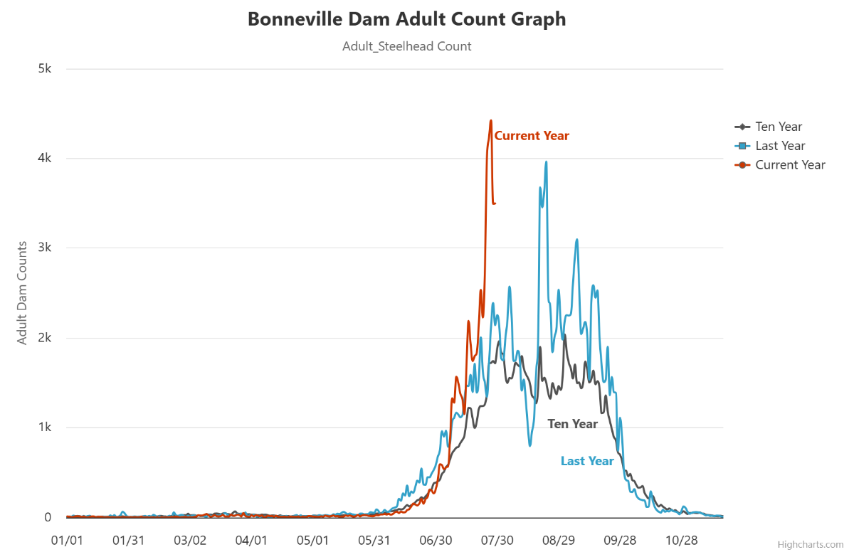 Bonneville Dam Reports